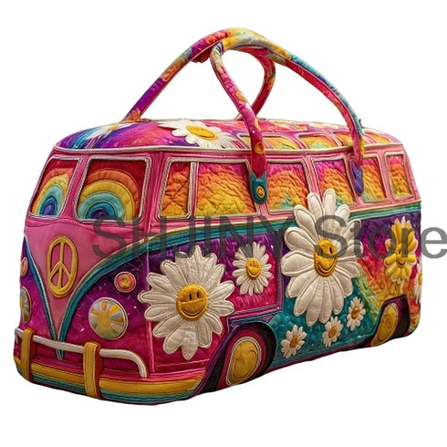 Men's 2026 Camping Trailer Quilted Duffle Bag – Unisex Weekender & Travel Handbag - MiamiTeenyWeenyBikini.Com.