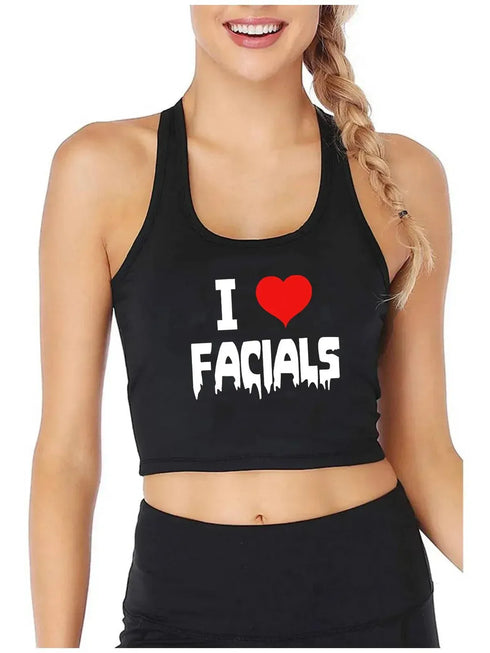 I Love Facials Tank Top - MiamiTeenyWeenyBikini.Com