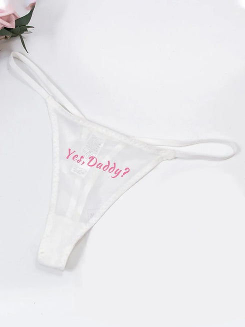 Yes Daddy G-String Panties - MiamiTeenyWeenyBikini.Com
