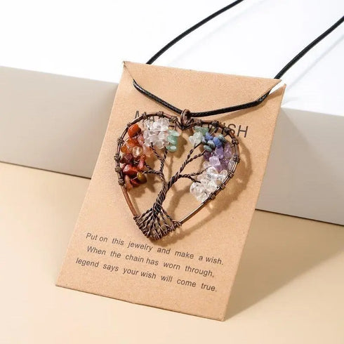 7 Chakras Tree Of Life Pendant