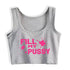 Fill My Pussy Crop Top - MiamiTeenyWeenyBikini.Com