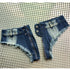 Ultra Low-Waisted Tassel Sexy Denim Shorts - MiamiTeenyWeenyBikini.Com