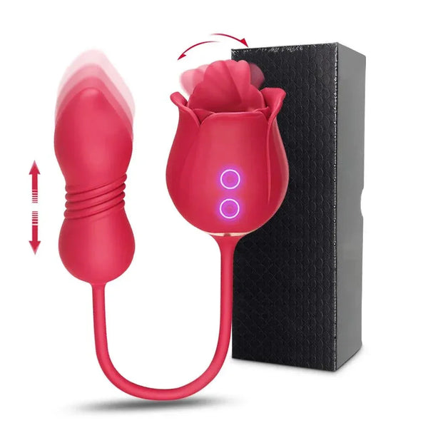 3 in 1 Rose Toy Vibrator - MiamiTeenyWeenyBikini.Com