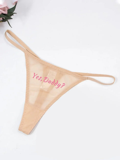 Yes Daddy G-String Panties - MiamiTeenyWeenyBikini.Com