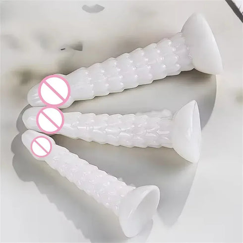 Dragon Scales White Dildo - MiamiTeenyWeenyBikini.Com