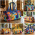 GF Funny Art Chicken Print Quilted Duffle Bag Bohemian Style 2026 Personalized Custom Travel Tote Women Men Weekender Bag - MiamiTeenyWeenyBikini.Com