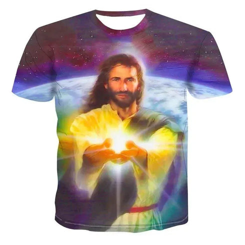 Jesus 3D Print T-Shirt - MiamiTeenyWeenyBkini.Com