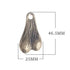 Solid Brass Men's Balls Pendant - MiamiTenyWeenyBikini.Com