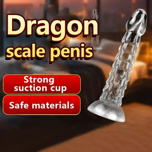 Dragon Scale Transparent Dildo - MiamiTeenyWeenyBikini.Com