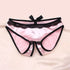 Smooth Satin Open Crotch Panties - MiamiTeenyWeenyBikini.Com