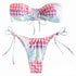 Sexy Plaid Bikinis Set - MiamiTeenyWeenyBikini.Com