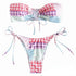 Sexy Plaid Bikinis Set - MiamiTeenyWeenyBikini.Com
