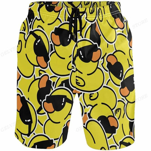 Men's Ducky Beach Shorts - MiamiTeenyWeenyBikini.Com