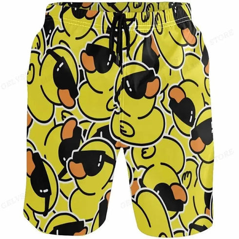 Men's Ducky Beach Shorts - MiamiTeenyWeenyBikini.Com