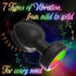 LED Colorful Light Wireless Remote Control Vibrator Butt Plug - MiamiTeenyWeenyBikini.Com