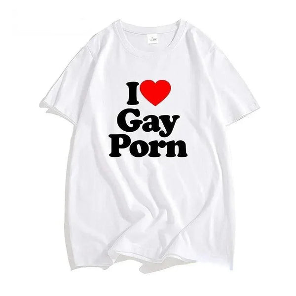 I Love Gay Porn Tee - MiamiTeenyWeenyBikini.Com