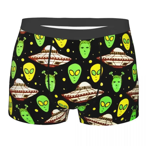 Green Alien UFO Moon Briefs - MiamiTeenyWeenyBikini.Com