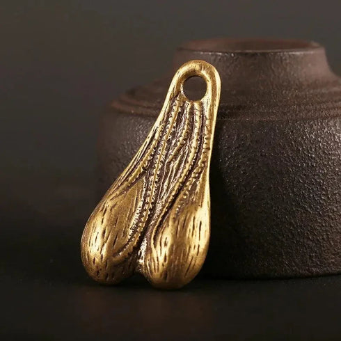 Solid Brass Men's Balls Pendant - MiamiTenyWeenyBikini.Com