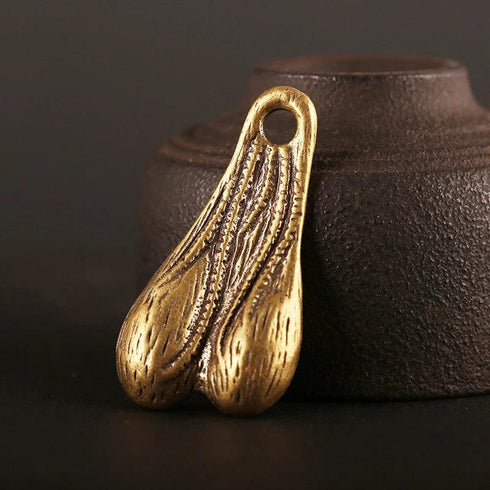 Solid Brass Men's Balls Pendant - MiamiTenyWeenyBikini.Com