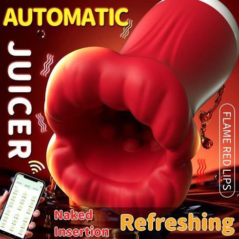 Red Lips Male Mastubator