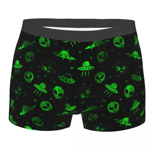 Green Alien UFO Moon Briefs - MiamiTeenyWeenyBikini.Com