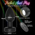 LED Colorful Light Wireless Remote Control Vibrator Butt Plug