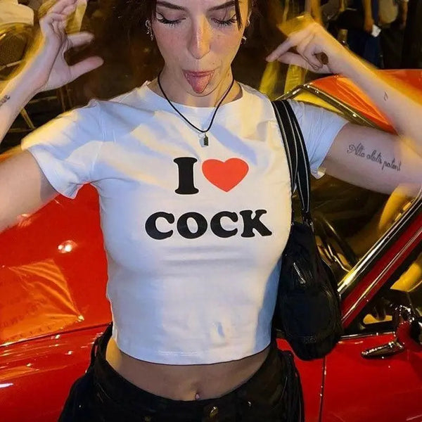 I Love Cock Tee - MiamiTeenyWeenyBikini.Com