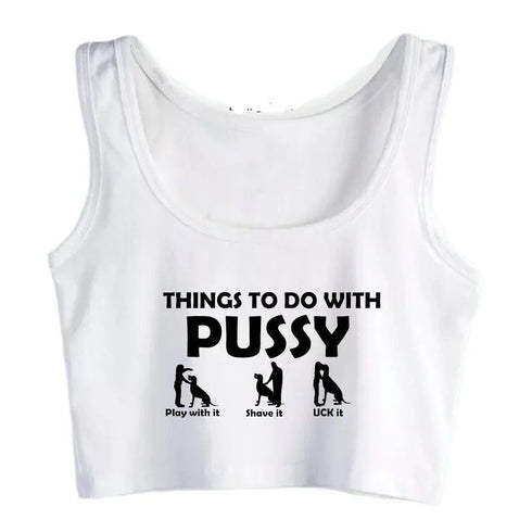 Things To Do With Pussy Tank Top - MiamiTeenyWeenyBikini.Com