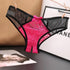 Floral Lace Open Crotch Panties - MiamiTeenyWeenyBikini.Com