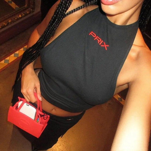 Backless Slim Crop Top