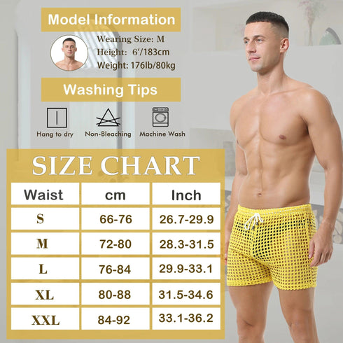 Men's See Through Shorts