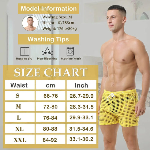 Men's See Through Shorts + MiamiTeenyWeenyBikini.Com