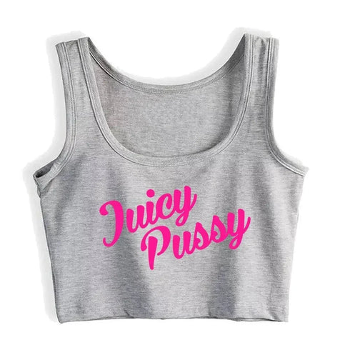 Juicy Pussy Crop Top - MiamiTeenyWeenyBikini.Com