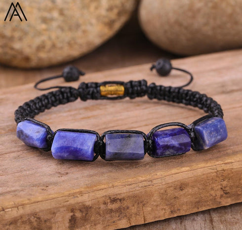 Natural Tourmaline Woven Bracelet