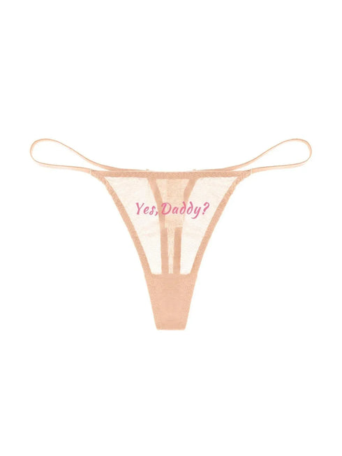 Yes Daddy G-String Panties - MiamiTeenyWeenyBikini.Com