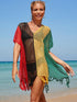 Rainbow Crochet Beach Cover Up