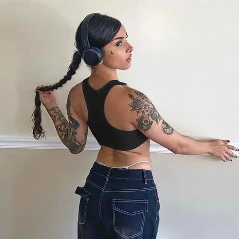 My Body Not Yours Crop Top - MiamiTeenyWeenyBikini.Com