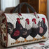 GF Funny Art Chicken Print Quilted Duffle Bag Bohemian Style 2026 Personalized Custom Travel Tote Women Men Weekender Bag - MiamiTeenyWeenyBikini.Com