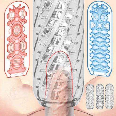 Transparent Silicone Male Masturbation Cup