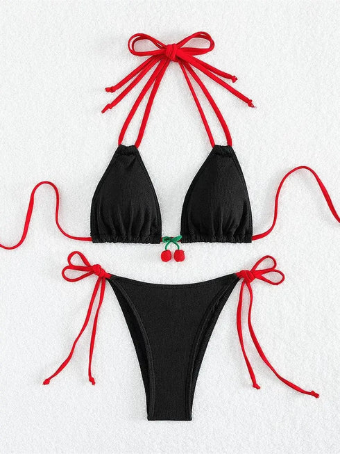 Strawberry Designer Bikini - MiamiTeenyWeenyBikini.Com