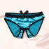 Smooth Satin Open Crotch Panties - MiamiTeenyWeenyBikini.Com