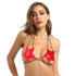 Wet Look Patent Leather Star Bra - MiamiTeenyWeenyBikini.Com