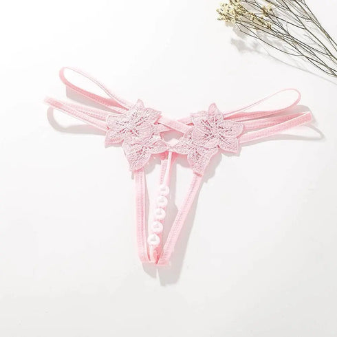 Lace Pearl G-String