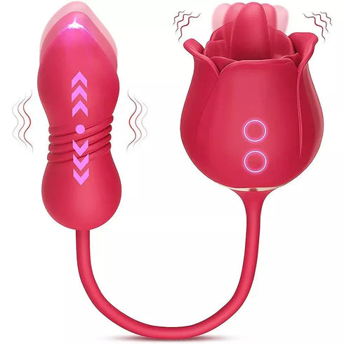 3 in 1 Rose Toy Vibrator - MiamiTeenyWeenyBikini.Com