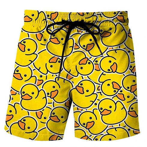 Men's Ducky Beach Shorts - MiamiTeenyWeenyBikini.Com