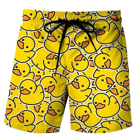Men's Ducky Beach Shorts - MiamiTeenyWeenyBikini.Com