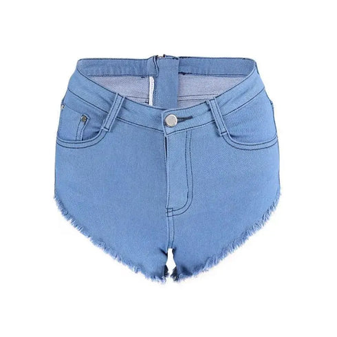 Tight Zipper Denim Shorts - MiamiTeenyWeenyBikini.Com
