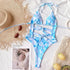 One Piece Halter Swimsuit - MiamiTeenyWeenyBikini.Com