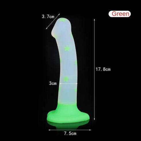 Jelly Glow Silicone Dildos - MiamiTeenyWeenyBikini.Com