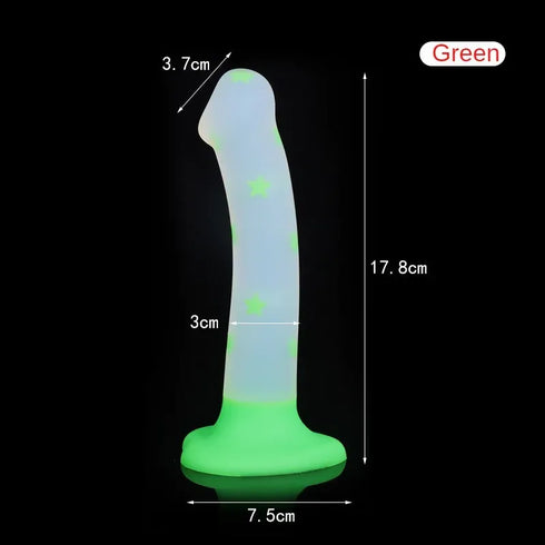 Jelly Glow Silicone Dildos - MiamiTeenyWeenyBikini.Com